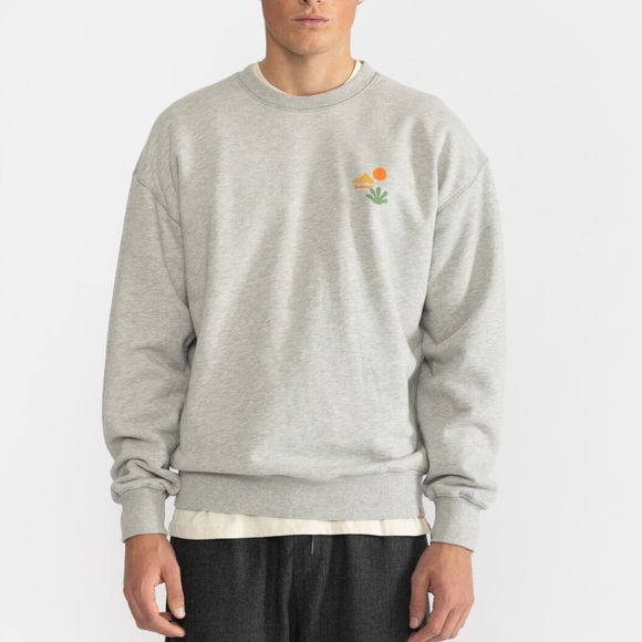 Revolution- Loose Crewneck in grey mel - Picture 3 of 14